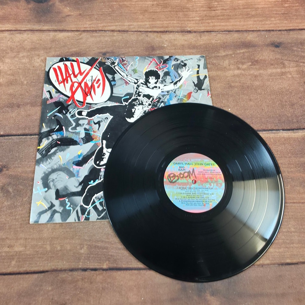 Hall & Oates Vinyl Record Big Bam Boom 12" LP Black Excellent 1984 RCA Pop Rock